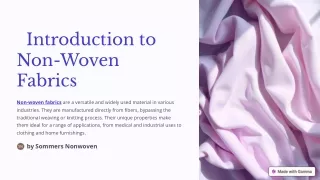 Understanding the Three Key Types of Material Non Woven Fabric