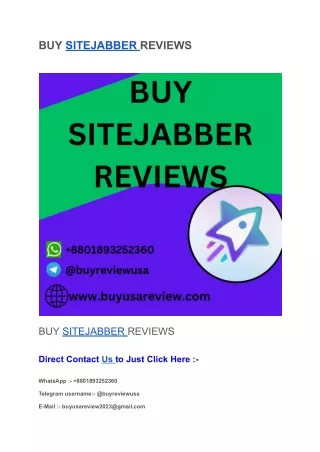 BUY SITEJABBER REVIEWS