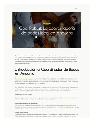 Coordinador de bodas en Andorra - coolrabbit.pro