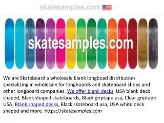 Blank shaped skateboard decks