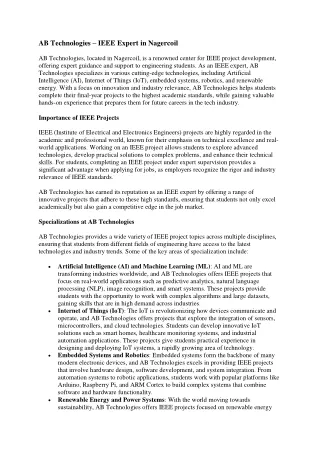 IEEE Expert in nagercoil