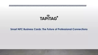 Smart NFC Business Cards: The Future of Professional Connections