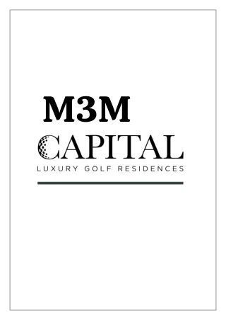M3M Capital 113 Gurgaon Brochure