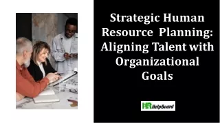What is Human Resource Planning