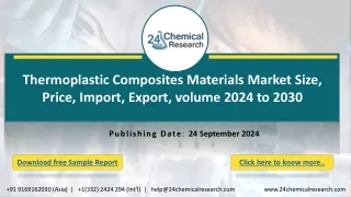 Thermoplastic Composites Materials Market Size, Price, Import, Export, volume 2024 to 2030