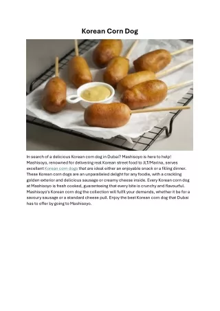 Korean Corn Dog
