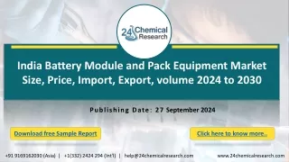 India Battery Module and Pack Equipment Market Research Report 2024(Status and O