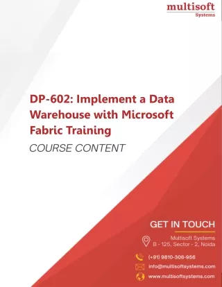 DP-602: Implement a Data Warehouse with Microsoft Fabric Training