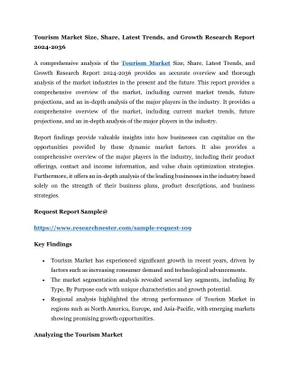 Tourism Market