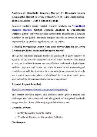 Handheld Imagers Market