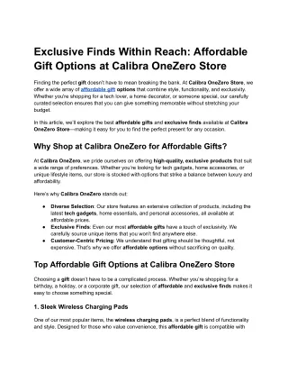 Exclusive Finds Within Reach_ Affordable Gift Options at Calibra OneZero Store (1)