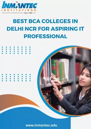 Best BCA Colleges in Delhi NCR for Aspiring IT Professional