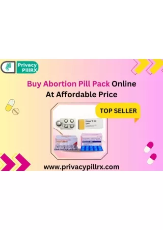 Buy Abortion Pill Pack Online At Affordable Price