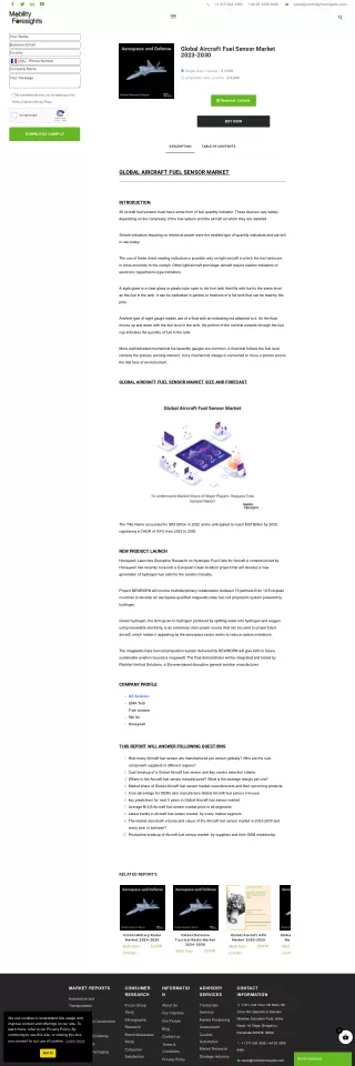 Global Aircraft Fuel Sensor Market Trend