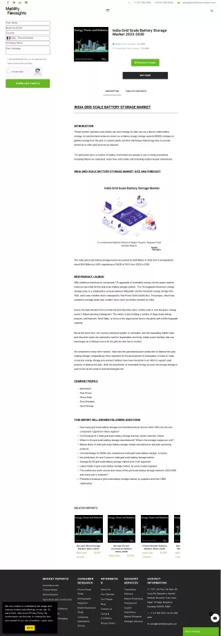 India Grid Scale Battery Storage Market Trend