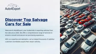 Find Salvage Cars for Sale: Auctions for Accident and Salvage Vehicles