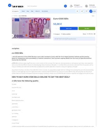Euro €500 Bills in germany - labofwealth.com