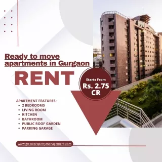 Ready to move apartments in Gurgaon