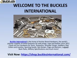 Web Strap Buckles at Buckles International