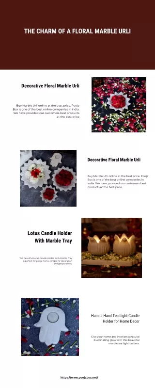 The Charm of a Floral Marble Urli