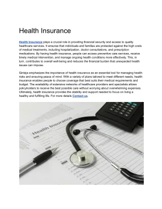 Health Insurance