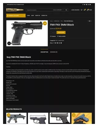 FNH FNX 9MM Black in usa - ammo2pistol.com