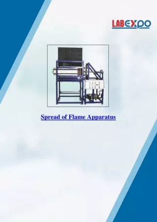 Spread of Flame Apparatus