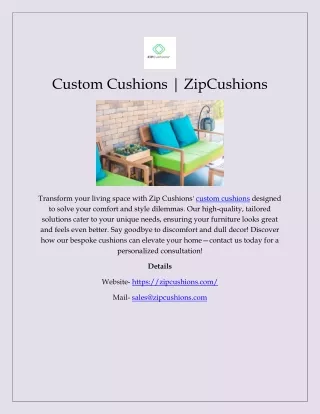 Custom Cushions