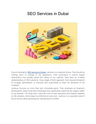 SEO Services in Dubai