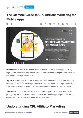 The Ultimate Guide to CPL Affiliate Marketing for Mobile Apps