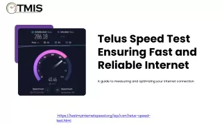 Telus Speed Test Ensuring Fast and Reliable Internet
