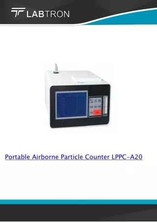 Portable-Airborne-Particle-Counter LPPC-A21