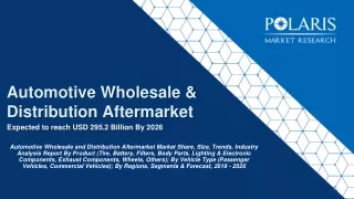 Automotive Wholesale and Distribution Aftermarket