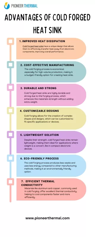 Advantages of Cold Forged Heat Sink