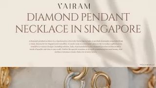 Diamond Pendant Necklace in Singapore