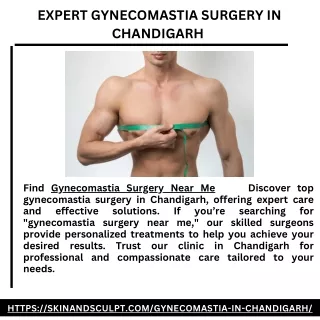 Expert Gynecomastia Surgery in Chandigarh | Find Gynecomastia Surgery Near Me