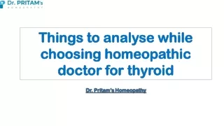 Things to analyse while choosing homeopathic doctor for thyroid