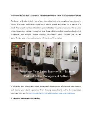 Transform Your Salon Experience_ 7 Essential Perks of Salon Management Software