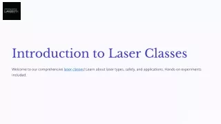 Laser Classes - Advanced Training for Cosmetic Laser Certification