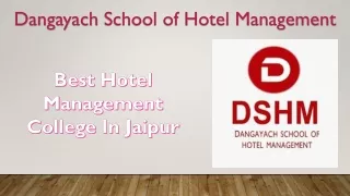 Best Hotel Management college in Jaipur