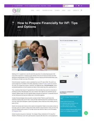 How to Prepare Financially for IVF: Tips and Options