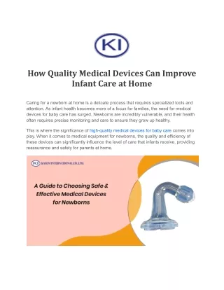 How Quality Medical Devices Can Improve Infant Care at Home.docx