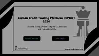 Carbon Credit Trading Platform Market Size, Share & Segmentation