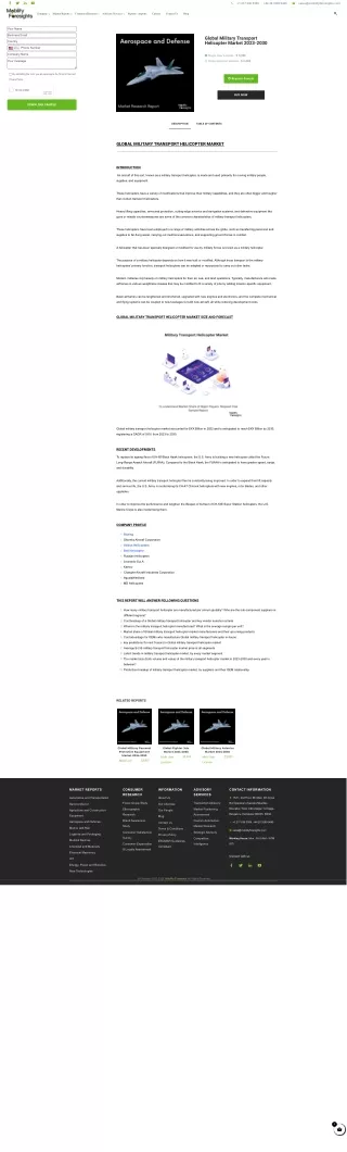 Global Military Transport Helicopter Market risk 2023-2030
