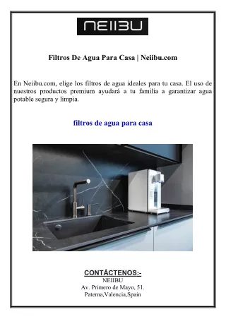 Filtros De Agua Para Casa  Neiibu.com