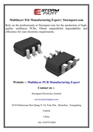 Multilayer Pcb Manufacturing Expert   Stormpart.com