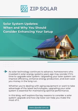 Solar System Updates: When and Why You Should Consider Enhancing Your Setup