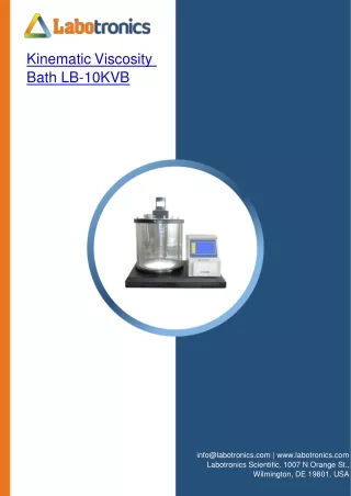 Kinematic Viscosity Bath LB-10KVB.