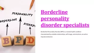Understanding Borderline Personality Disorder (BPD)