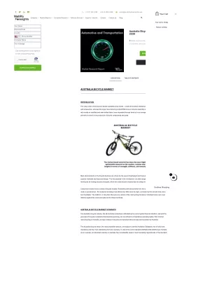 A detailed examination of the Australian bicycle Market, Forecast